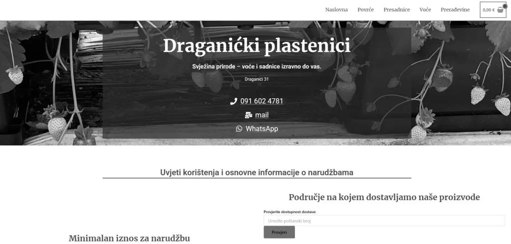 Web shop rasadnika Karlovac