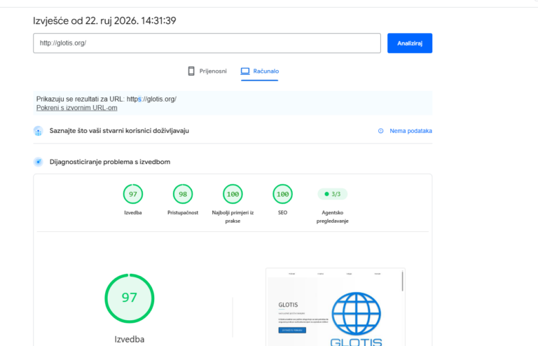 Ocijena google search console