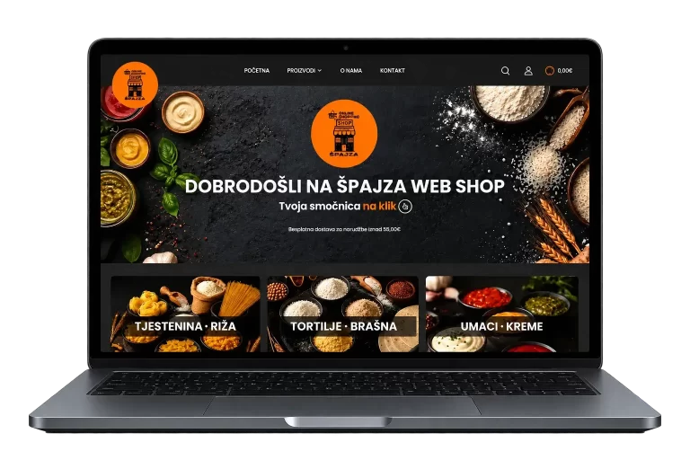 laptop s web stranicom